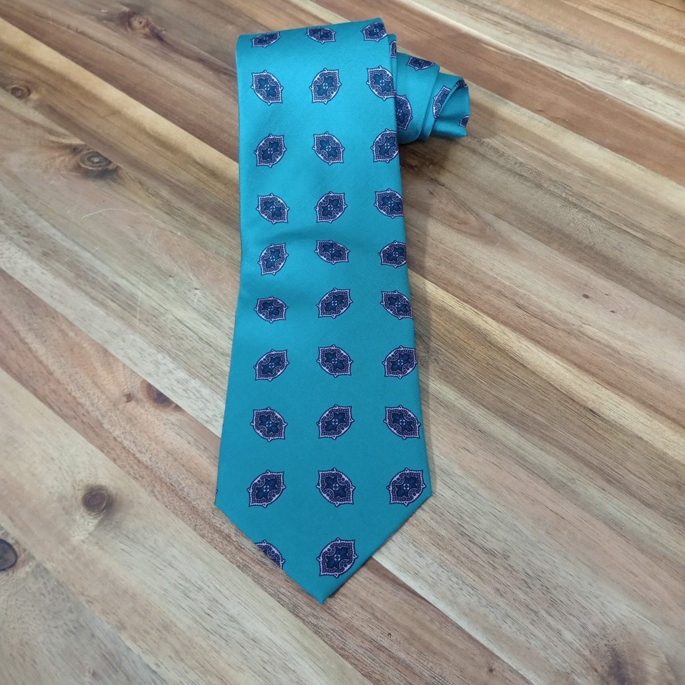 Vintage Ferrell Reed for Brothers II Tie Necktie 100% Silk England Geometric